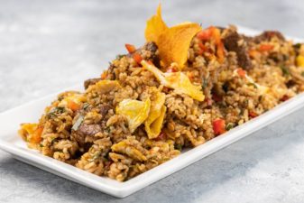 How to make Peruvian Fried Rice with Seafood Recipe